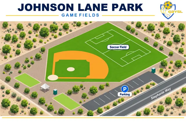 Johnson Lane Park field map