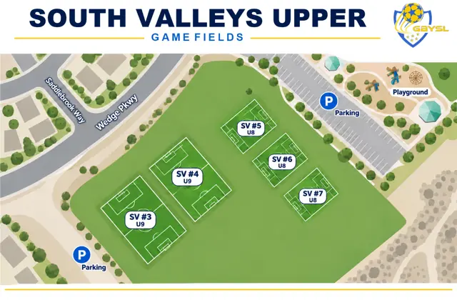 South Valleys (Upper) field map